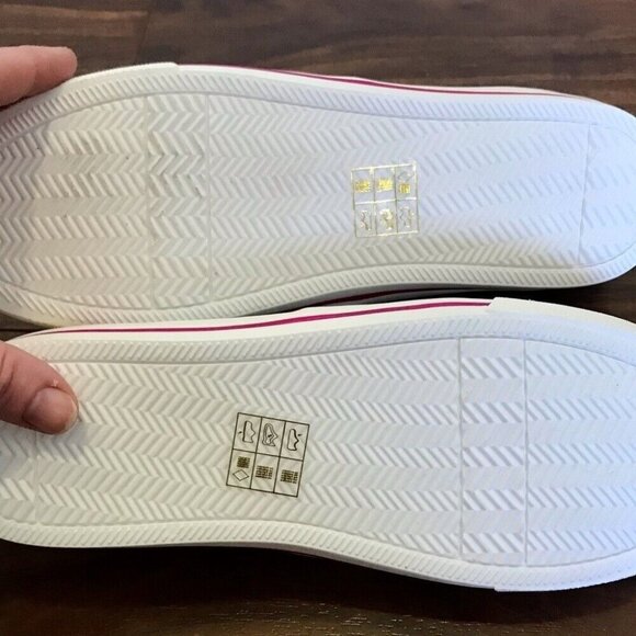 J.CREW Crewcuts Kids Daisy Print Light Blue and Pink Canvas Slip-On Shoes Size 5 - Picture 8 of 9